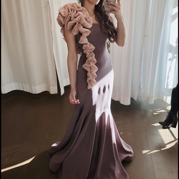 MNM Couture Ruffle Mermaid Gown - Picture 2 of 4